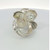 Sterling Silver Floral Statement Ring Size 7