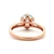 Effy 14K Rose Gold Aquamarine Diamond Accented Crown Fashion Birthstone Ring Size 7