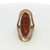 Sterling Silver Dominique Dinouart Amber Ring Size 6
