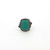 Sterling Silver Turquoise Square Cut Floral Native South Western Style Ring Size 6.25