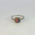 Sterling Silver Multi Gemstone Halo Fashion Ring Size 7