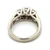 14K White Gold 1.62cttw Three Stone Oval Cut Diamonds Anniversary Wedding Band Size 6.5