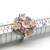 Sterling Silver Amethyst And Quarts Floral Cluster Ring Size 7