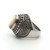 Sterling Silver Mother Of Pearl Vintage Style Cocktail Ring Size 6.5
