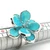 Sterling Silver Turquoise Layered Flower Ring Size 7
