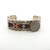 Vintage Navajo Sterling Silver Loomed Seed Beadwork Cuff Bracelet - Signed Gerald & Rita Whitethorne