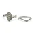 10K White Gold .15ct Round Diamond .50cttw Accent Halo Pave Bypass Engagement Wedding Ring Set Size 7