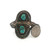 Vintage Navajo Sterling Silver Turquoise Cuff Bracelet