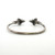 Sterling Silver Triceratops Bangle