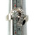 14K White Gold .71ct Round Brilliant Diamond Accented Ribbon Detail Engagement Ring Size 7