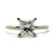 14K White Gold App 1.0ct Princess Cut Solitaire Diamond Engagement Ring Size 7