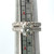 14K White Gold GIA Cert 1.59ct Round Brilliant 1.00ct Diamond Accented Engagement Wedding Ring Set 6.75