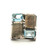 Sterling Silver Labradorite And Blue Topaz Square Oversized Ring Size 6
