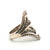 Sterling Silver JAI Signature Texture Saddle Ring Size 7