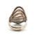 Sterling Silver JAI Signature Texture Saddle Ring Size 7