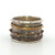 Sterling Silver Copper And Gold toned Spinner Ring Size 6