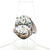 Sterling Silver CZ Oval Cut Statement Ring Size 6.5