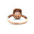 Effy 14K Rose Gold Oval Tanzanite Diamond Halo Pave Accented Carosel Fashion Ring Size 7