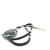 Vintage Southwest Native American Sterling Silver Turquoise Buffalo Bolo Tie