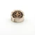 JAI Sterling Silver Wide Band Bamboo Ring Sz 8
