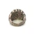 JAI Sterling Silver Tiger Stripe Dome Ring Sz 6.75