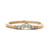 10K Yellow Gold .33ct Oval Cut Diamond Accented Whimsical Vintage Inspired Engagement Wedding Ring Size 7