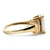 10K Yellow Gold Created Opal Pink Tourmaline Diamond Fashion Statement Ring Size 9