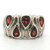 Sterling Silver CNA Vintage Garnet Teardrop Shaped Ring Size 9