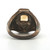 Sterling Silver Judith Jack Citrine And Marcasite Square Dome Ring Size 7