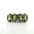 Sterling Silver Peridot Oval Cut Stackable Ring Size 7
