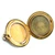 Gold Filled Vintage Flower and Paste Stone Locket Pendant with "TEW" Initials