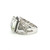 Sterling Silver Green Amethyst Ring Size 6.75