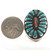 Vintage Navajo Sterling Silver Coral Turquoise Needle Point Men’s Ring Sz 11