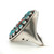 Vintage Navajo Sterling Silver Coral Turquoise Needle Point Men’s Ring Sz 11