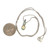 D'Joy Sterling Silver 2 Opal Pendant Necklace 18"
