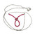 Sterling Silver Ruby Knot Necklace 18"