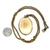 Gold Filled Oval Striped Locket Necklace 24"