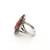 Vintage Navajo Sterling Silver Coral Ring Size 7.75