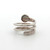 Sterling Silver Turquoise Coil Ring Size 5.5