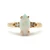 14K Yellow Gold Marquise Cut Opal Diamond Accented Birthstone Fashion Ring Size 6.5