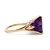 10K Yellow Gold Fancy Cut Created Alexandrite Statement Ring Size 8.5
