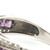 Sterling Silver Amethyst And CZ Halo And Channel Setting Fashion Ring Size 10