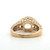 Sterling Silver Lemon Quarts Round Cut With CZ Accents With A Sculpted Band Ring Size 8