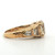 Sterling Silver Lemon Quarts Round Cut With CZ Accents With A Sculpted Band Ring Size 8