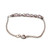 Sterling Silver Amethyst with CZ Accents Chain Bracelet 7.5"