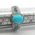 Sterling Silver Turquoise With Blue Topaz Fashion Ring Size 9