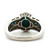 Sterling Silver Turquoise With Blue Topaz Fashion Ring Size 9