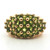 Sterling Silver Chrome Diopside Dome Cluster Ring Size 5