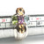 Sterling Silver Citrine Peridot Amethyst And Topaz Cluster Cocktail Ring Size 10