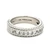 Sterling Silver Judith Ripka Square CZ Band Ring Size 7.75